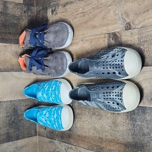 Boys Girls Shoes Sizes 11 & 12 high top cat and jack old navy water shoes blue